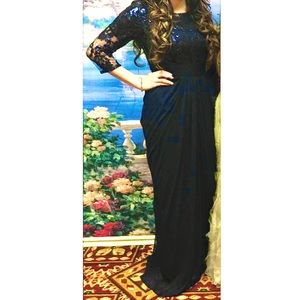 Adriana Papell 3/4 sleeve Evening Dress